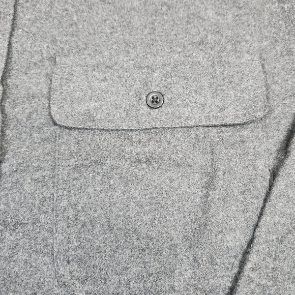 Snap On Tools Shirt Mens XL Gray Flannel Button Down Burnside Workwear - Picture 3 of 9